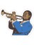 Louis Armstrong Sticker Araba Oto Arma Duvar Sticker Ev Dekoratif Çıkartma 15 Cm 1