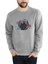 Anime One Piece Death Baskılı Gri Erkek Örme Sweatshirt Uzun Kol 1