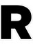 R Harfi Sticker Araba Oto Arma Duvar Sticker Ev Dekoratif Çıkartma 15 Cm 1