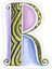 R Harfi Sticker Araba Oto Arma Duvar Sticker Ev Dekoratif Çıkartma 15 Cm 1