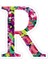 R Harfi Sticker Araba Oto Arma Duvar Sticker Ev Dekoratif Çıkartma 15 Cm 1
