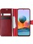 Xiaomi Redmi Note 10 Pro Kılıf Delux Leather Wallet Kırmızı 1