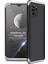 Xiaomi Redmi Note 10 Kılıf Double Dip 360 Protective Siyah Gri 1