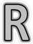R Harfi Sticker Araba Oto Arma Duvar Sticker Ev Dekoratif Çıkartma 15 Cm 1