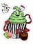 Kabus Cupcake Sticker Araba Oto Arma Duvar Sticker Ev Dekoratif Çıkartma 15 Cm 1