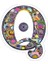 Q Harfi Sticker Araba Oto Arma Duvar Sticker Ev Dekoratif Çıkartma 15 Cm 1