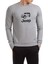 Jeep Baskılı Gri Erkek Örme Sweatshirt Uzun Kol 1