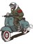 motorsiklet , Kask , Laptop ve Araç Sticker 1