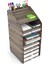 A4 Design Otto Tower Masaüstü Organizer Evrak Rafı Ceviz 1