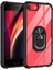 - Apple iPhone 8 - Kılıf Yüzüklü Arkası Şeffaf Koruyucu Mola Kapak - Siyah 1