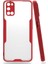 - Oppo A72 - Kılıf Kenarı Renkli Arkası Şeffaf Parfe Kapak - Kırmızı - T15267 1