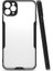 - Apple iPhone 11 Pro Max - Kılıf Kenarı Renkli Arkası Şeffaf Parfe Kapak - Siyah 1