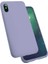 - iPhone x Kılıf Soft Prüzsüz Renkli Silk Silikon Lila 1