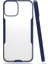 - Apple iPhone 12 Mini - Kılıf Kenarı Renkli Arkası Şeffaf Parfe Kapak - Lacivert 1
