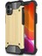 - Apple iPhone 12 - Kılıf Çift Katman Zırh Tank Crash Military Kapak - Gold 1