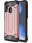 - Xiaomi Redmi Note 7 - Kılıf Çift Katman Zırh Tank Crash Military Kapak - Rose Gold 1