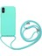 - Apple iPhone X - Kılıf Boyun İp Askılı Koruyucu Ropi Kapak - Turkuaz - T15113 1