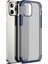 - Apple iPhone 12 Pro - Kılıf Koruyucu Sert Volks Kapak - Lacivert 1