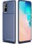 - Samsung Galaxy S20 Plus - Kılıf Auto Focus Karbon Negro Silikon Kapak - Lacivert - T11775 1