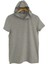 Basic Gri Melanj Unisex Kısa Kollu Kapüşonlu Slim Fit T-Shirt 2