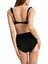 Full Dolgulu Fırfırlı Straplez Bikini Üst - Siyah 2