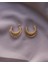 Miyu Accessories Mi Yu Accessories Altın Kaplama Halka Burgu Küpe 1