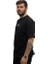 Sırt Baskılı Oversize Dirsek Kol Bol Kesim Solmayan Siyah Pamuk Trend Erkek Tşört 2