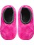 Pembe Peluş Altı Kaymaz Çocuk Ev Patiği 4-6 Yaş 1