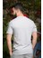 Erkek Gri Slim Fit Çapa Baskılı Kısa Kollu Bisiklet Yaka Tişört 20ETSHCAPA 3