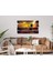 Yelkenli Gemiler Kızıl Gökyüzü Mdf Tablo 1368 (Model E) 3