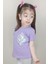 Kız Çocuk Pamuklu Lila T-Shirt 1