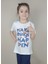 Kız Garson Pamuklu Beyaz T-Shirt 1