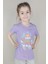Kız Garson Pamuklu Lila T-Shirt 1