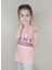 Kız Garson Pamuklu Pembe T-Shirt 1