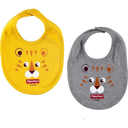 Fisher Price Baskılı Bebek Mama Önlüğü 2li Aslan