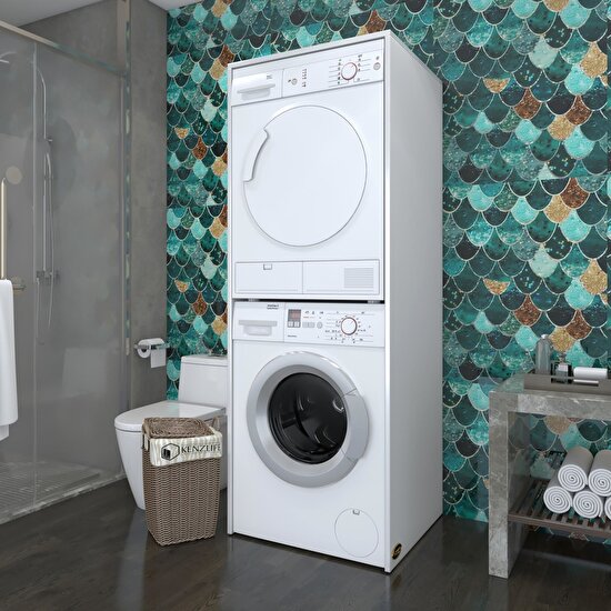 Kenzlife çamaşır-kurutma makinesi dolabı zakhar byz 180x70x60 banyo