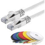 IRENIS CAT7 Yassı FTP Ethernet (Network, LAN) Kablosu, Beyaz, 50 cm