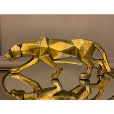 My Lemon Design Aksesuar Biblo Prizma Panter Altın Eskitme