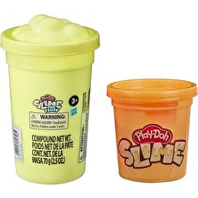 Play-Doh Slime Süper Pofuduk Hamur Sarı - Slime Metalik Turuncu