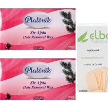 Platonik Pudralı Kalıp Ağda 400 Gr.x2 Pembe-Hassas Cilt+Spatula 100 Ad.