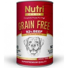 Nutri Canin Nutri Canine Tahılsız Biftekli Patatesli  Köpek Konservesi 400 gr