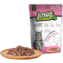 Jungle Pouch Yavru Kedi Tavuklu Soslu Yaş Mama