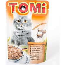 Tomi Kazlı ve Ciğerli Yetişkin Pouch Kedi Konservesi 100 gr