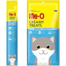 Me-O Creamy Tavuklu ve Ciğerli Kedi Ödülü 4X15 gr