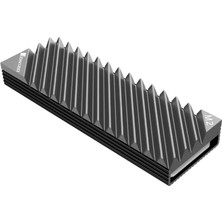 Jonsbo M.2 2280 SSD Nvme Alüminyum Alaşımlı Isı Emici Soğutucu - Gri