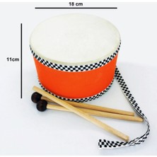 Ayas Eğitici Oyuncak Askılı Davul 18 cm ( Deri )