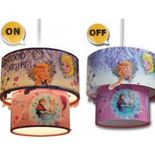 Homing Lisanslı Frozen 3D Sihirli Çocuk Odası Sarkıt