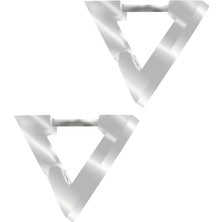 Labalaba Erkek Üçgen Model Çelik Küpe