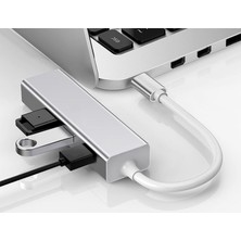 Daytona FC05-G Macbook Uyumlu Type-C™ USB3.1 to 3* USB 3.0 1000 Mbps Gigabit Ethernet RJ45 Çevirici Hub Adaptör