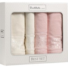 Özdilek Camellia Krem-Pembe Best Havlu Set